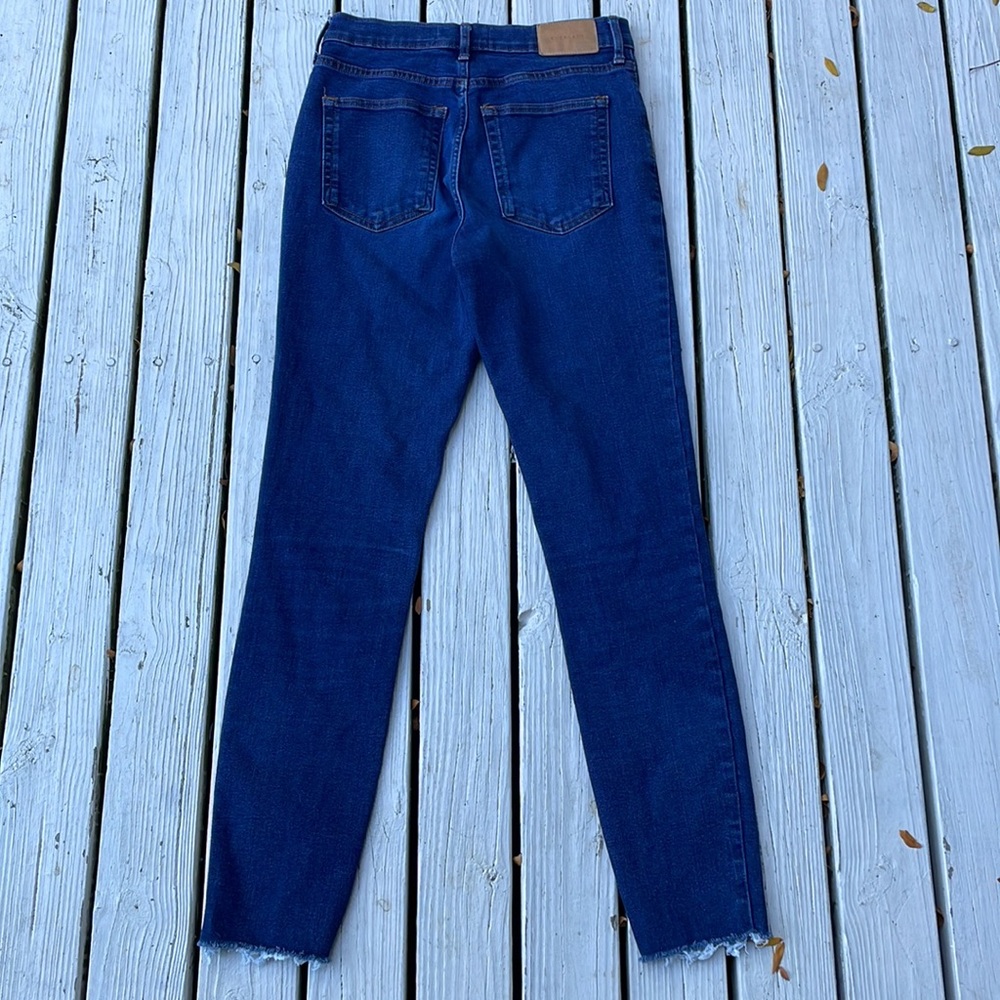 Everlane High Rise Raw Hem Jeans 27 tall - Picture 2 of 6